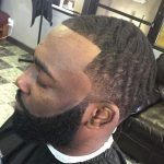 curly  Shaved Haircuts for Black Men