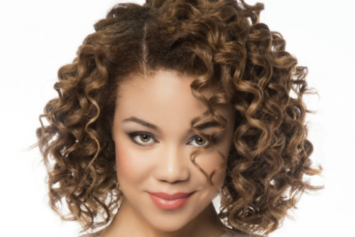 Side Parted Style Style Curly hair