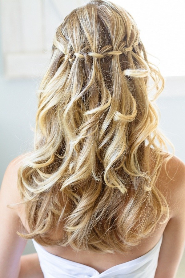 waterfall braided hairstyles