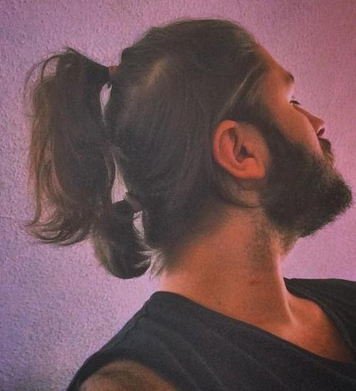 Double Ponytail Long hairstyles for men