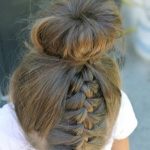 A Big Bun hairstyle for little girls Hairstyles for Little Girls