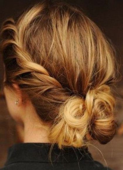 Asymmetrical Twist- Easy hairstyles to make at home