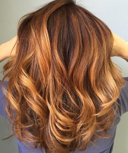 Auburn Balayage Curls Auburn Hair Color Ideas
