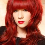 Bangs With Red Strands-Solutions for copper Hair Color
