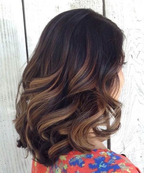 Black to Brown Ombre Balayage Short Ombre Hair Ideas