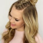Braided- Front Top Knot Hairstyle-Top Knot Hairstyles