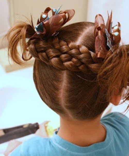 Braided Pigtails Hairstyles for Little Girls