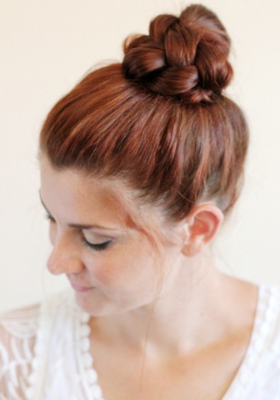Braided Top Knot-Top Knot Hairstyles
