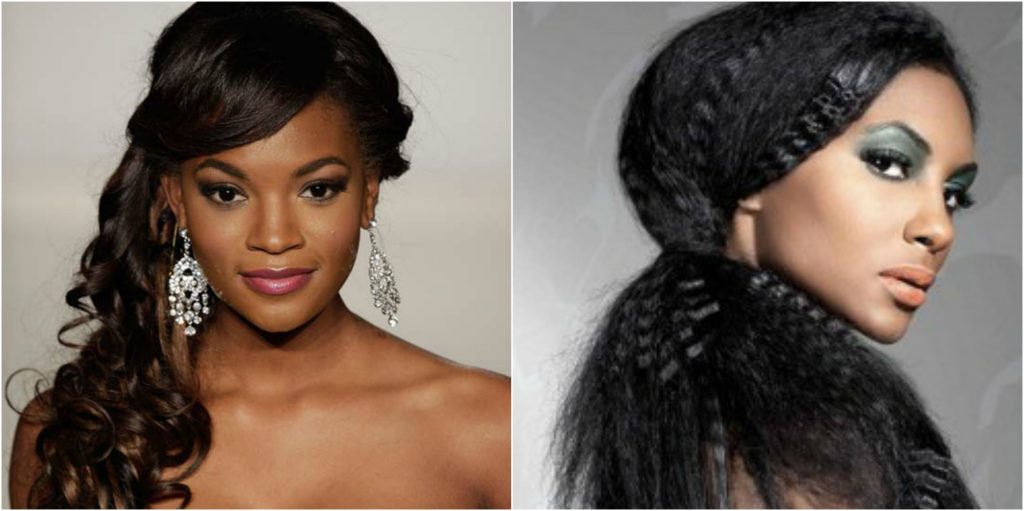 Side swept Hairstyles for Black Women