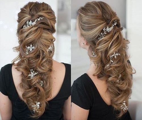 Cascade Curls for Bridesmaid Hairstyles