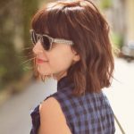 Classy Hairstyles for Girls Messy Bob with Straight Bangs