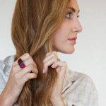 Comb your Hair and Divide Them in Two Sections-Do a Fishtail braid