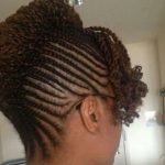 Cool Black Braided Hair Styles Cornrows with French Roll Updo