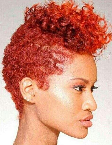 Curly Red Mohawk- Mohawk Hairstyles