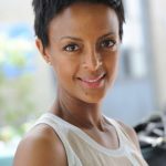 Edgy Chop Hairstyle- African American Short Hairstyles
