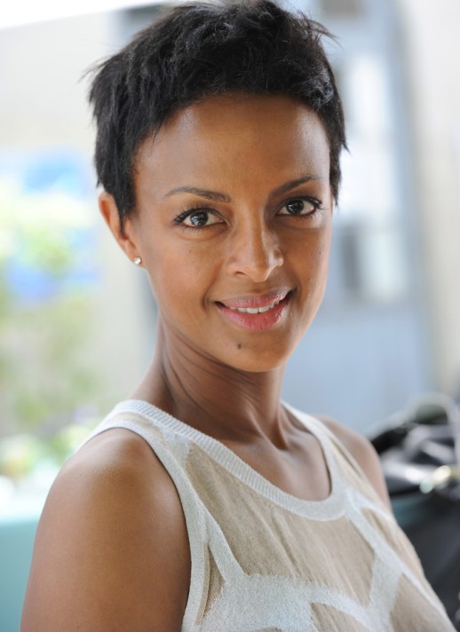 Edgy Chop Hairstyle- African American Short Hairstyles