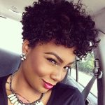 Fancy Short Hairstyles for Black Women Messy Short Curls