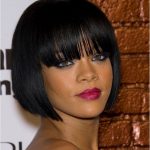 Fancy Short Hairstyles for Black Women Sophisticated Bangs