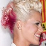 Fauxhawk with Pink Streaks Hair Updos for Short Hair