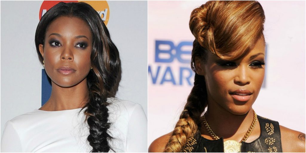 Fishtail hairstyle for black women