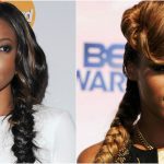 Fishtail hairstyle for black women