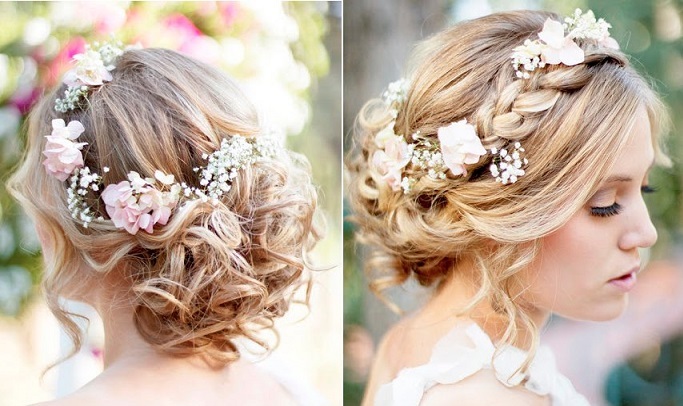 Floral Bridesmaid Hairstyles