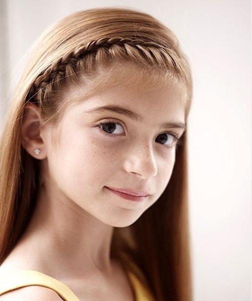 French Braid Headband Hairstyles for Little Girls