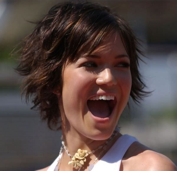 Funky Mandy Moore Short Hairstyles Charming Spiky Hair