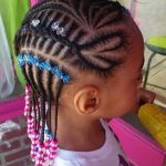 Heart Shaped with Cornrows Simple Braids for Kids