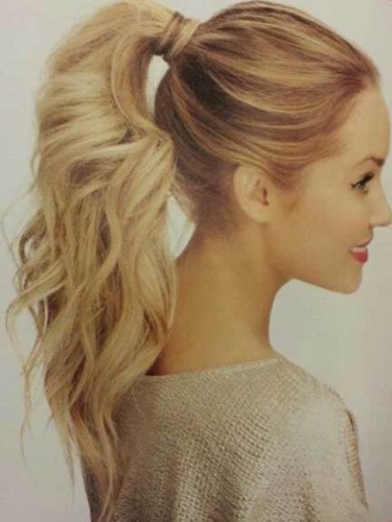 High Ponytail- Easy hairstyles to make at home