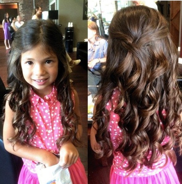 Loose and Wavy Hairstyle Hairstyles for Little Girls