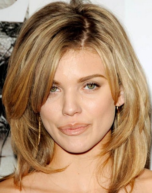 Medium Shaggy Waves-Medium Layered haircuts for thick hair