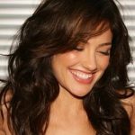 Messy Loose Curls with Voluminous Bangs- Layered hairstyles for long hair