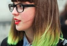 Best Two Tone Hairstyles for Women Neon Ombre-Two Tone Hairstyles