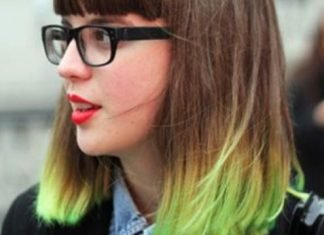 Best Two Tone Hairstyles for Women Neon Ombre-Two Tone Hairstyles