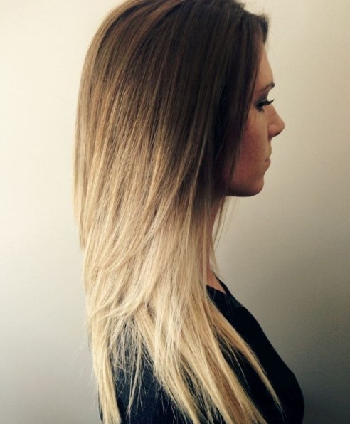 Ombre Hair with Layered hairstyles for long hair