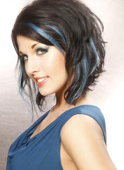 Pastel Blue Streaks-Pastel Hair Colors