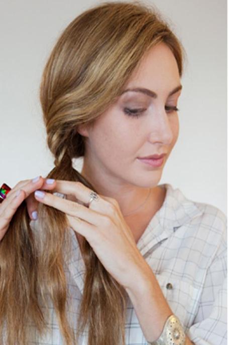 Pick Some Strands from Right- Do a fishtail braid