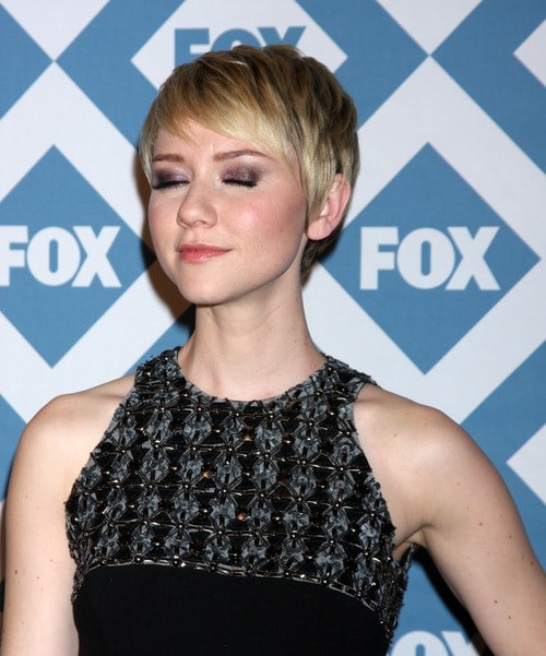Pixie with Tapered Side Burns Hairstyles for Round Faces