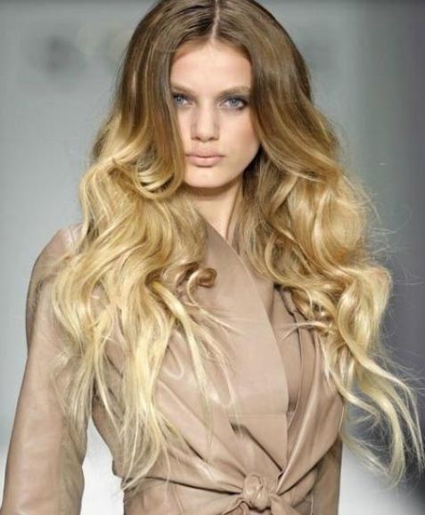 Platinum Ombre Curls-Brown Ombre Hair Ideas