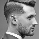 Pompadour with Side Part-Military Cuts for Guys