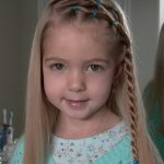 Pony Veil with a Twist Hairstyles for Little Girls