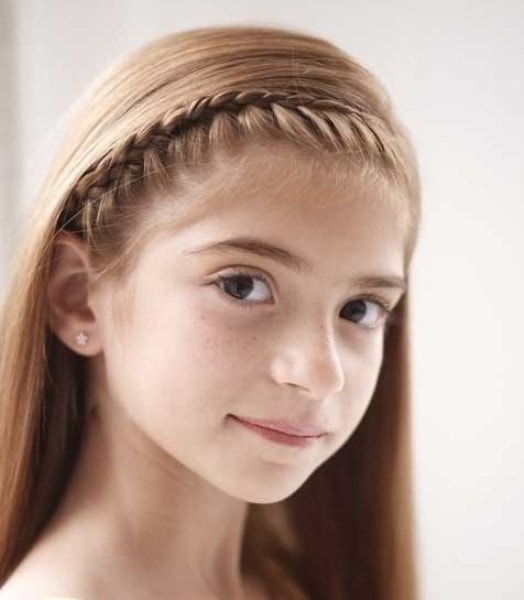 Easy Braided Crown with Bow hairstyles for little girls