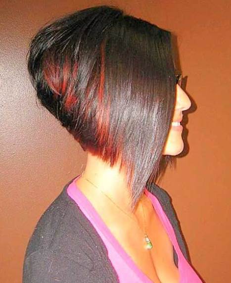 Red Highlights with Short Bob Haircuts 2016