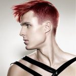 Red Hot Faux Hawk punk hairstyles for men