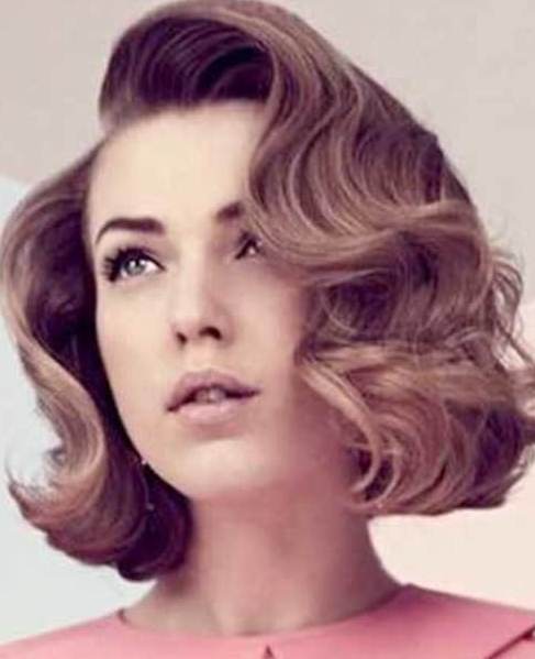 Retro Short Haircuts for Curly Hair- Short Haircuts for Curly Hair