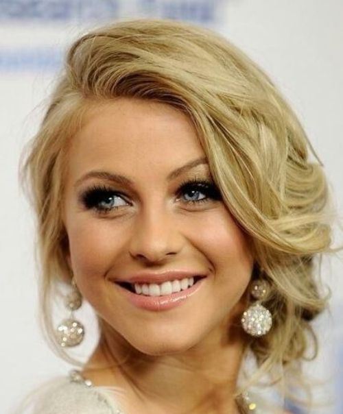 Romantic Loose Curls Hair Updos for Short Hair