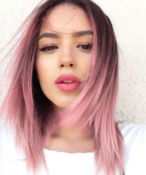 Rose Quartz Bob Short Ombre Hair Ideas