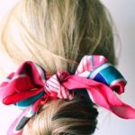 Scarf Wrapped Low Bun- Easy hairstyles to make at home