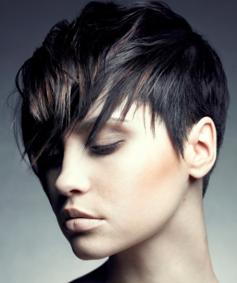 Shaggy Asymmetrical Pixie Haircuts